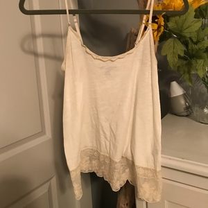 white summer spaghetti strap tank top